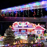 Lainin 11ft 96 LED Multi Color Linkable Fairy Curtain String Light with 8 Modes Functional Controller for | Lumora