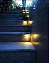 Ulalaza 4Pcs Solar Decking Lights RGB+ Changing Solar Step Lights Outdoor Waterproof Stair Lights for Fence, Deck | Lumora
