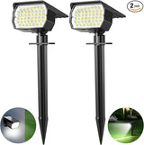 Solar Spot Lights Outdoor 2 Pack, [46 LED/3 Modes] Solar Landscape Spotlights Waterproof, 2-in-1 Auto On/Off Solar | Lumora