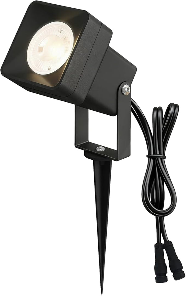 Low Voltage Landscape Lighting, 12V Aluminum Outdoor Landscape Lights with Connectors, 5W 3000K Warm White IP65 | Lumora