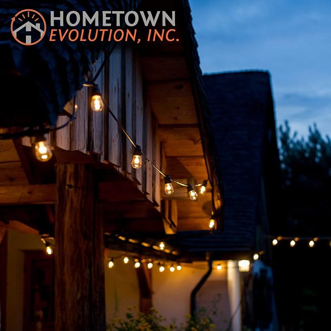 Hometown Evolution, Inc. E26 Commercial String Lights with 16 Gauge Wire (24 Foot 12 - Outdoor Security Flood Light | Lumora
