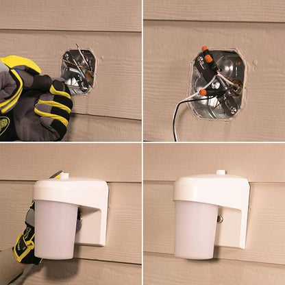 HALO All-PRO Outdoor Security FE0650LPCW LED Entry and Patio Light, White