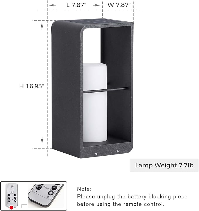 Outdoor Lights for Patio, IP65 Solar Lanterns Outdoor Waterproof, Dusk to Dawn Floor Lamp with 3000K LED, Solar Powered Landscape Lighting for Garden, Yard, Deck, Backyard, Porch and Path