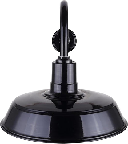 CANARM BL16WACBK Outdoor Aluminum Barn Light Black, 16 Inch
