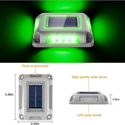 T-SUN Solar Deck Lights 24 Pack Driveway Solar Lights Outdoor Halloween LED Dock Light IP65 Waterproof Ground Deck Light for Sidewalk Step Garden Pathway