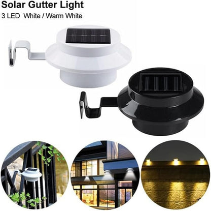 4-Pack Solar Fence Lamp LED Light Waterproof Outdoor Garden Lighting Energy-Saving Solar Lights for Pathway and Deck Decoration