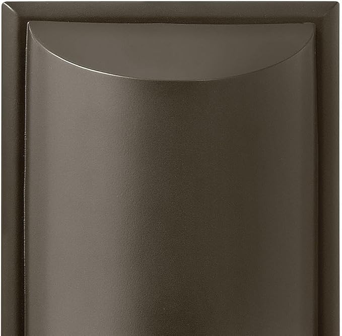 Hinkley Cascade Medium Wall Mount Lantern - Aluminum, 1-Light, Amber Etched Organic Rain Glass, Dark Sky - Bronze | Lumora