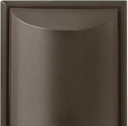 Hinkley Cascade Medium Wall Mount Lantern - Aluminum, 1-Light, Amber Etched Organic Rain Glass, Dark Sky - Bronze Finish