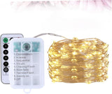 PRETYZOOM Waterproof Remote Control Star String Lights 8-Function LED Copper Wire Decorative Lights for Outdoor | Lumora