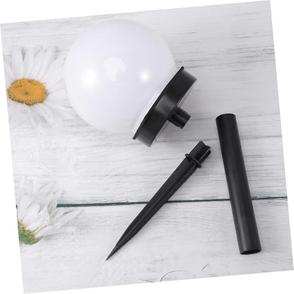 8pcs Solar Lawn Lights Outdoor Waterproof Garden Path Stake Lights Round Bulb Design for Yard Landscape Lighting