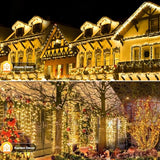 SyouHome Solar String Lights Outdoor, 2 Pack 200 LED Solar Christmas Lights