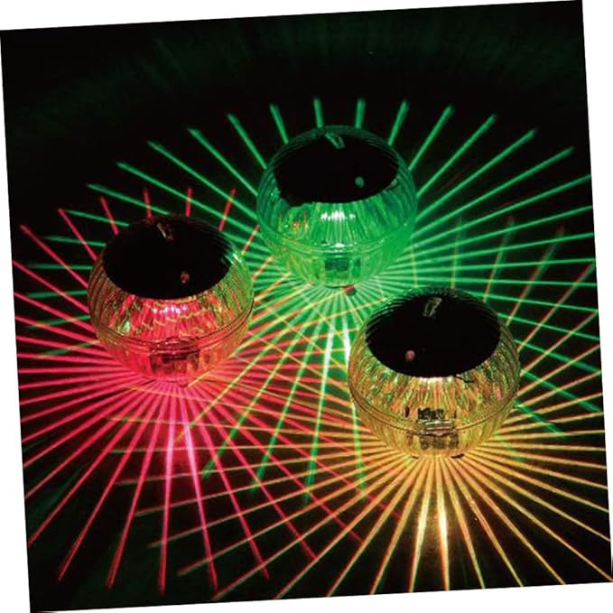 Homoyoyo 2pcs Solar Lawn Lights Outdoor Garden Path Lights with Color-Changing LED Lamps Solar Powered Decorative Landscape Lighting for Patio Yard