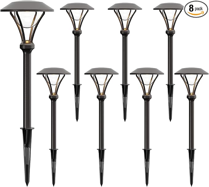 GOODSMANN Landscape Lighting Low Voltage Path Lights 1 Watt LED 60 Lumens Landscape Lights with Metal Stake | Lumora