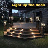 Solar Deck Lights Outdoor 16 Pack,Solar Step Lights Waterproof for Stairs,Step,Patio Front Porch,Backyard | Lumora