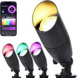 RGB Low Voltage Landscape Lighting Kit, 12 Volt Color Changing Landscape Lights, IP65 Weatherproof Aluminum Outdoor | Lumora