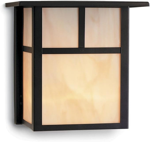 Lighting Craftsman Style Outdoor Wall Light in Bronze 8 Inches Tall | Lumora