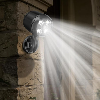 Battery Operated Outdoor Motion Sensor Light, 600LM 6000K Waterproof Wide-Angle Detection Auto On/Off Wall Light,for Garage, Yard, Front Door, Stair and Driveway (2 Packs)