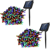 Uonlytech 2 Sets Solar Powered LED Outdoor String Lights Decorative Lamps for Garden Patio Party Xmas Tree Wedding | Lumora