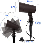 3CCT LED Landscape Lights with Connectors, 12V Low Voltage, 3000K/4000K/5000K Selectable, 3W, 200LM, Outdoor | Lumora