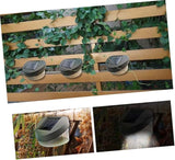 4pcs Solar Outdoor Garden Light Led Fence Light Led Black Shell White for Pathway Garage Porch and Wall Decoration | Lumora