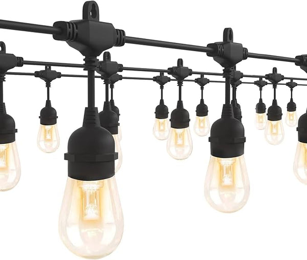 GANA 12V Low Voltage & Safe LED Outdoor String Lights,75FT 24 Shatterproof Bulbs, 2200K Warm White Pergola Lights | Lumora