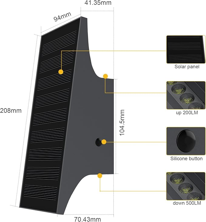 Solar Pathway Lights, Solar Wall Light