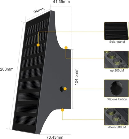 Solar Pathway Lights, Solar Wall Light