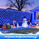 JMEXSUSS 200 LED Blue Christmas Net Lights, 9.8ft x 6.6ft