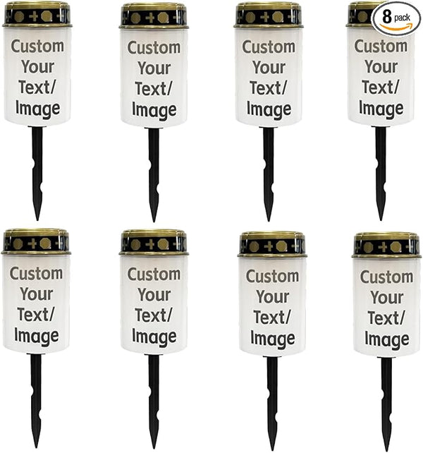 Custom Your Text/Image Solar Pathway Lights Outdoor Solar Lights Waterproof Garden Stake Lights LED Solar Lantern | Lumora