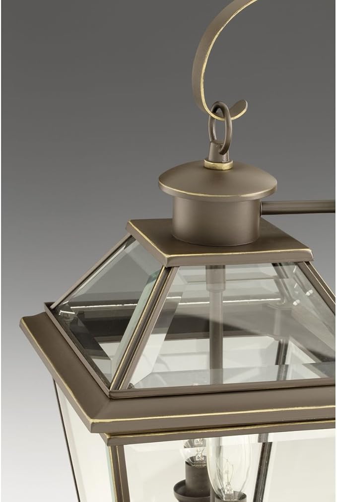 Progress Lighting P6616-20 Burlington Two-Light Med Wall Lantern, Oil Rubbed Bronze