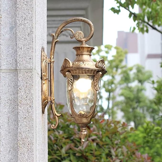 European Outdoor Wall Lamp, Light Ip54 Waterproof Garden, Retro Balcony Aisle Door Head s, Exterior Villa Sconces E26 Base