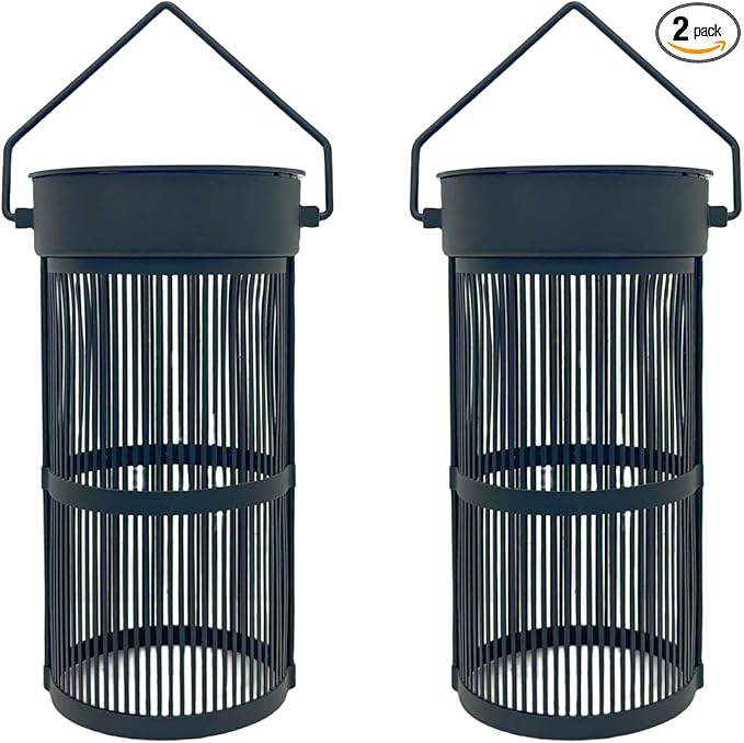 2 Pack Solar Lantern Lights, Decoration Ambient Lamp Solar Powered for Garden,Yard - Outdoor Lighting Accessory | Lumora
