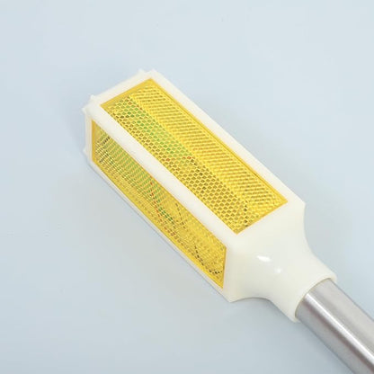 Solar Pathway Lights Outdoor, Solar Powered Yard Stake Lamp for Lawn and Garden, Yellow LED Warning Light for Driveway and Patio