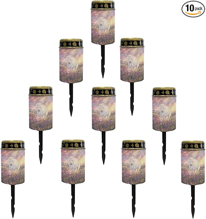 Running Horse Horse Lights Outdoor Pathway Light for Yard Patio Solar Garden Lights Solar Powered Lantern Landscape Lighting LED Solar Lantern Flameless Warm White Lights