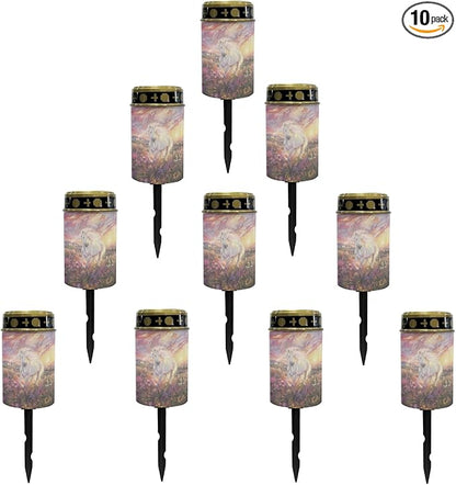 Running Horse Horse Lights Outdoor Pathway Light for Yard Patio Solar Garden Lights Solar Powered Lantern Landscape Lighting LED Solar Lantern Flameless Warm White Lights