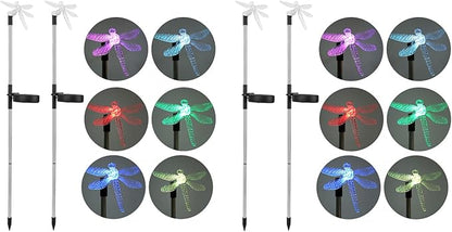 Zerodis 4 Pcs Stake Light, Solar Pathway Lights Outdoor Solar Lights Outside Super Bright Up Solar for Yard Landscape Walkway Decoration