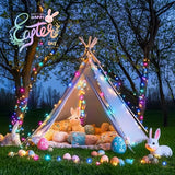JMEXSUSS 200 LED 66ft Pastel Christmas Lights, Easter String Lights Plug in