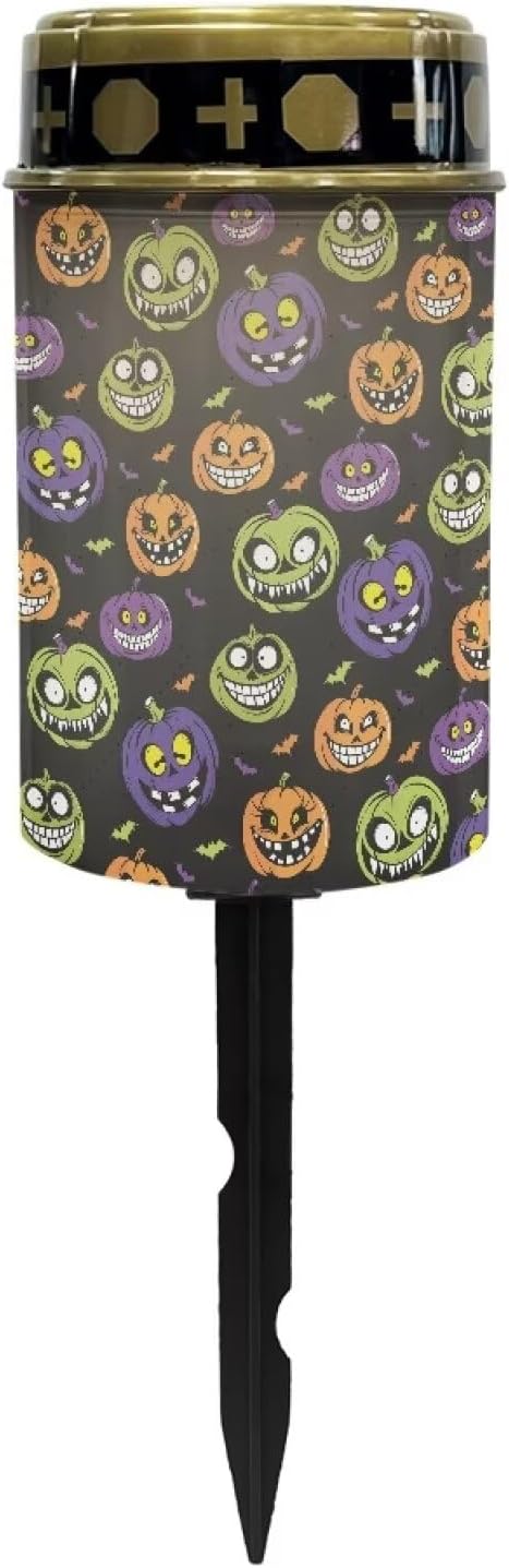 Spooky Pumpkin Solar Landscape Lights Solar Landscape Lights Outdoor Funny Solar Light Solar Pathway Lights Solar Lights Outdoor Landscape Lighting for Festival Holidays