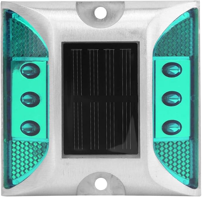 AUNMAS Solar Deck Lights, LED Driveway Lights Solar Powered Dock Light Outdoor Road Ground Markers for Step | Lumora