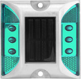 AUNMAS Solar Deck Lights, LED Driveway Lights Solar Powered Dock Light Outdoor Road Ground Markers for Step | Lumora