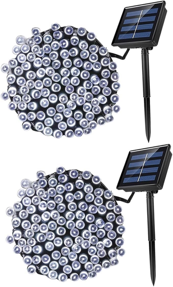 Lurrose 2sets Led Bead Solar Powered Outdoor String Lights Garden Xmas Tree Decorative Lamps Led Outdoor Lights for | Lumora