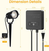 Low Voltage Landscape Lighting Kit, 6W Landscape Lights with Transformer 66FT UL-Listed Wire & Connectors, 3000K | Lumora