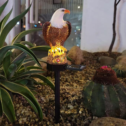 Solar Lawn Lamp Shaped for Light Waterproof Decorative LED Lights Figurine with Stake Garden Terrace Courtyar