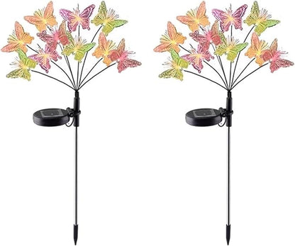 Waterproof Solar Pathway Lights, Solar Flowers Decorative Lights for Garden Patio Porch Flower Bed Decorations, Housewarming Gifts