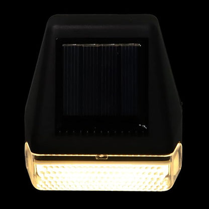 1pc Waterproof LED Solar Wall Lamp for Courtyard and Garden, Solar Lights for Outdoor, Stair Lights Garden Step for Backyard Patio Deck - White Light