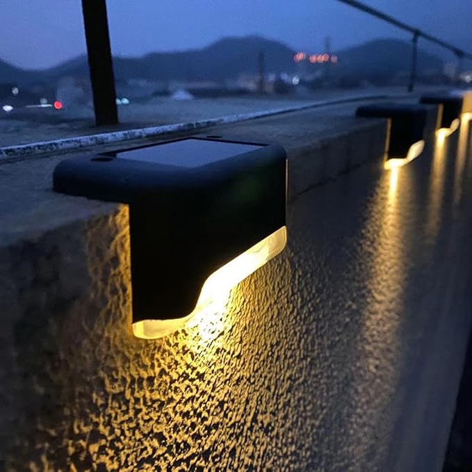VALICLUD Solar Fence Lights 5pcs Waterproof LED Deck Lights with Warm White Solar Step Lighting for Outdoor Garden | Lumora