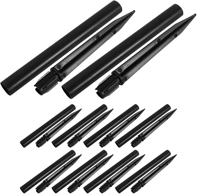 HANABASS Outdoor Ground Stakes for Solar Lights 10 Pack Landscape Lighting Spike Replacement Accessories for Garden Yard Lighting