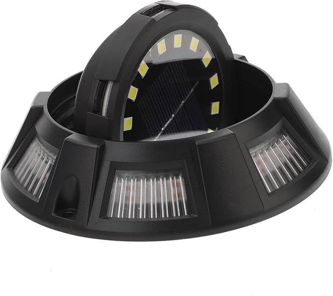 Mipcase 4pcs Solar Ground Lights Outdoor Decorative Pathway Lights Solar Garden for Patio Lawn Walkway