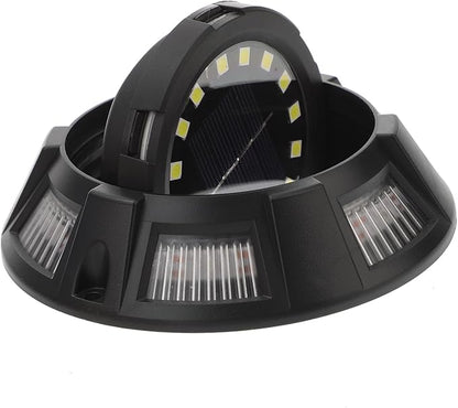 Mipcase 4pcs Solar Ground Lights Outdoor Decorative Pathway Lights Solar Garden for Patio Lawn Walkway