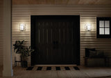 Kichler Tremillo 11.75" Outdoor Wall Lightin Black, 1-Light Exterior Wall Sconce Porch Light with Satin Etched | Lumora